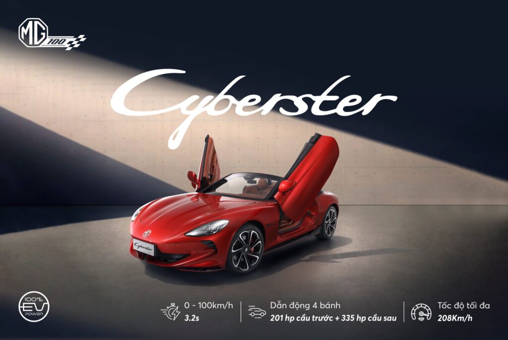 MG Cyberster thu hút mọi ánh nhìn, một trong những tâm điểm tại MG Việt Nam trong năm 2024
